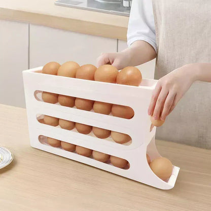 🥚 DISPENSADOR ORGANIZADOR DE HUEVOS 4 NIVELES 🥚 📦 AHORRA ESPACIO Y MANTIENE TODO EN ORDEN ✈ ENVÍO GRATIS | 🚚 PAGO CONTRAENTREGA